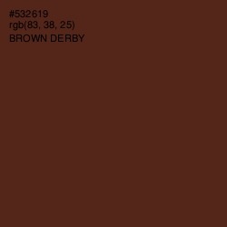 #532619 - Brown Derby Color Image